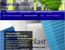 Tablet Screenshot of neoplastmx.com